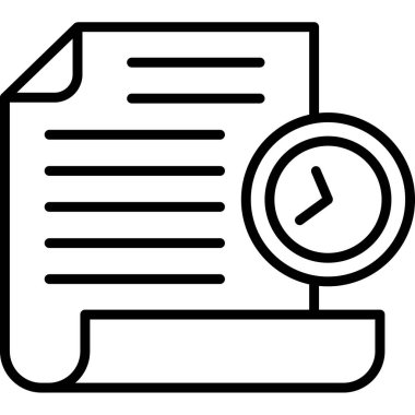 İş yönetimi satırı vektör simgesi