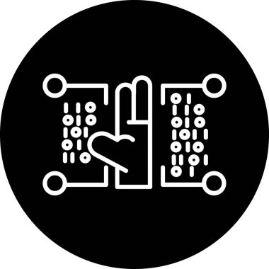 Çip simgesi vektör illüstrasyonu