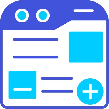 Web arayüzü, basit vektör illüstrasyonu