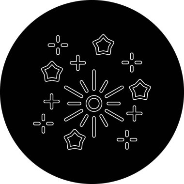 Bir noel balosu simgesinin vektör çizimi