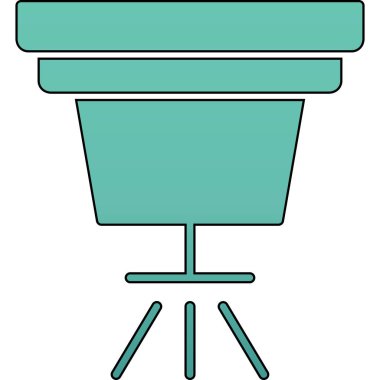 tablo standı, illüstrasyon, beyaz arkaplan üzerindeki vektör.