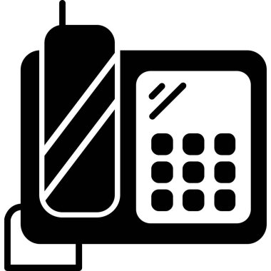 Telefonunuz var. Web simgesi basit illüstrasyon