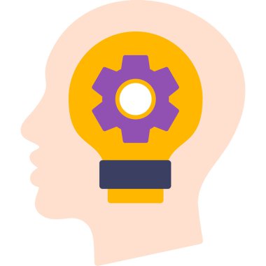 Ampul. Web simgesi basit illüstrasyon