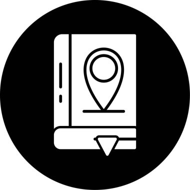 gps harita konum simgesi ana hat biçiminde