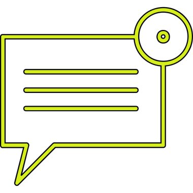 baloncuk sohbet iletişim simgesi ana hat kategorisinde