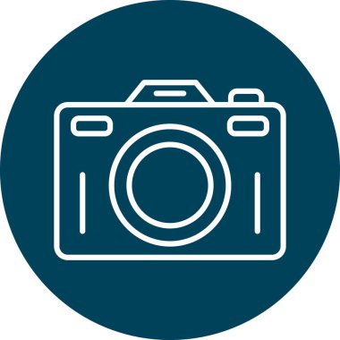 Kamera. Web simgesi basit illüstrasyon