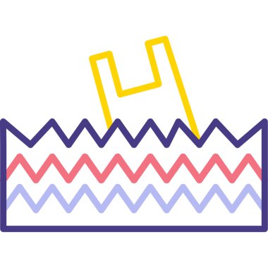 bayrak ikonu vektör illüstrasyonu