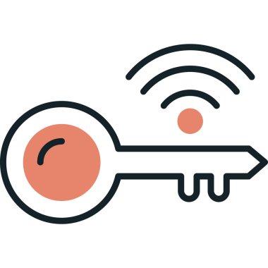 anahtar kilidi simgesine ana hat biçiminde eriş