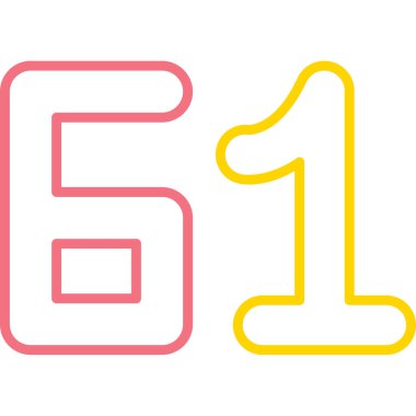 5 numaralı simge tasarımı, vektör illüstrasyonu