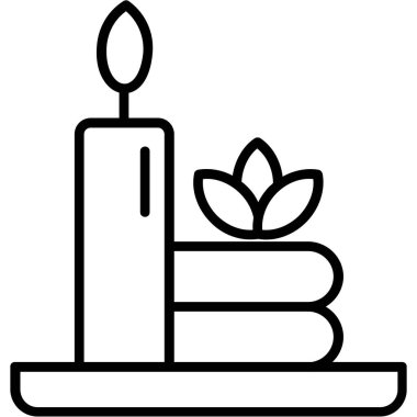 Mum simgesi, vektör illüstrasyonu