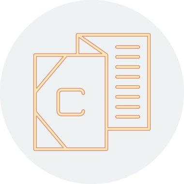 Belgenin vektör simgesi, dosyanın düz tasarımı