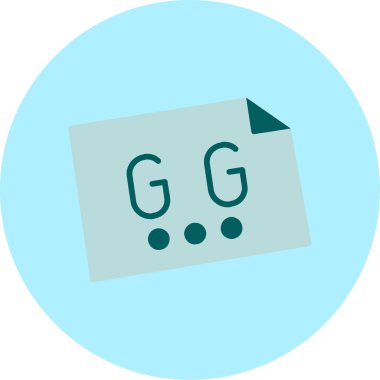 Web simgesi, basit harflerin vektör illüstrasyonu