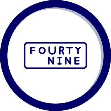 4 numaralı simge vektör illüstrasyonu