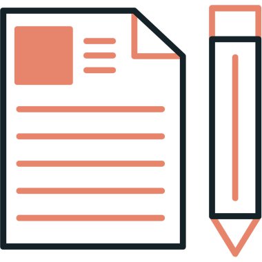 vektör çizim tasarım belge simgesinin