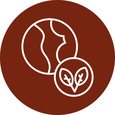 Bir ağaç simgesinin vektör illüstrasyonu