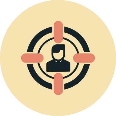 Web ve ticari kullanım için kullanıcı vektör simgesi simgesi çizimi..