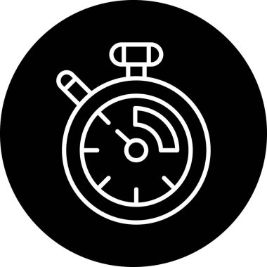 Alarm saat simgesi vektörü