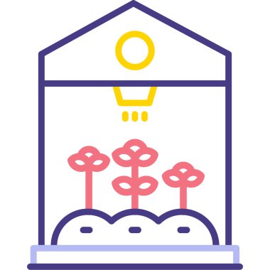 Bir ağaç simgesinin vektör illüstrasyonu