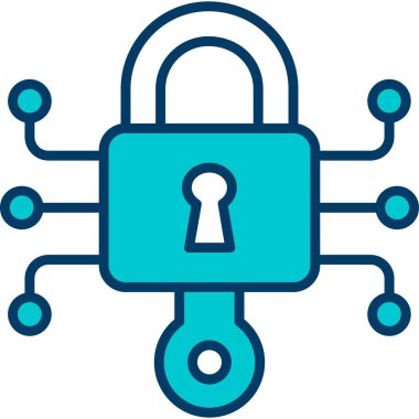 Kilit simgesini tam - taslak biçiminde kilitle