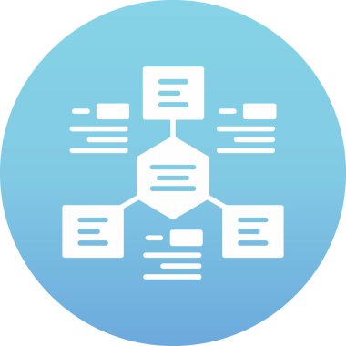 veri veritabanı simgesi, vektör illüstrasyonu