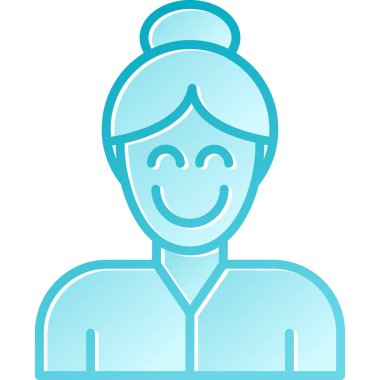 Adamım. Web simgesi basit illüstrasyon