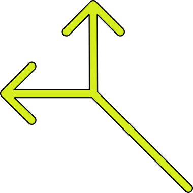 yön simgesi işareti vektörü