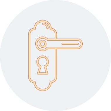 Kilit. Web simgesi basit illüstrasyon