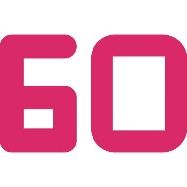 Pembe sayıların vektör illüstrasyonu