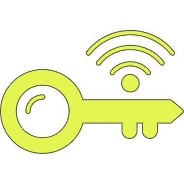 Anahtar simgesi vektör illüstrasyonu