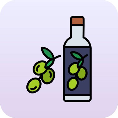 zeytin şişesi vektör simgesi