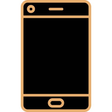 Altın çerçeveli cep telefonu