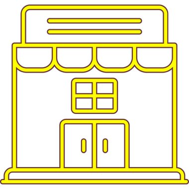 Bina. Web simgesi basit tasarım