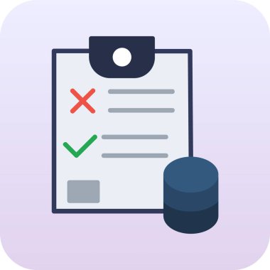 belge simgesi, vektör çizimi