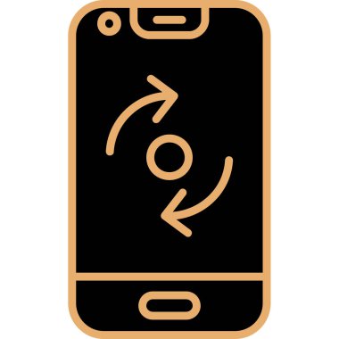 Telefon simgesi vektör illüstrasyonu