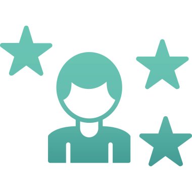 Müşteri hizmet renkli vektör simgesi