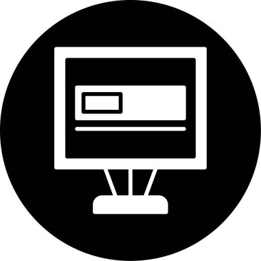 Web simgesi, basit vektör illüstrasyonu