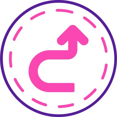 Ok. Web simgesi basit illüstrasyon