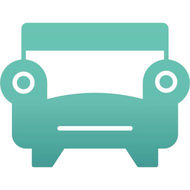 araba vektörü düz renk simgesi