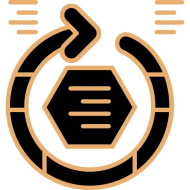 Modern bir simgenin vektör illüstrasyonu