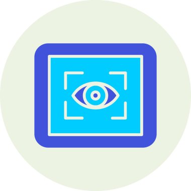 Göz. Web simgesi basit illüstrasyon