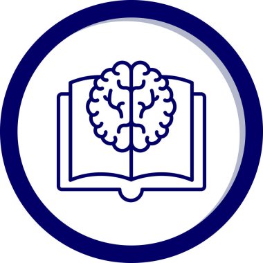 beyin ikonu vektör illüstrasyonu