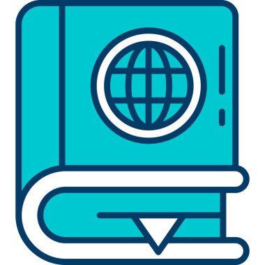 Kitap. Web simgesi basit illüstrasyon