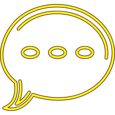 Metin simgesi vektör illüstrasyon tasarımlı konuşma balonu