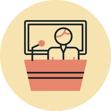 Bir insan simgesinin vektör illüstrasyonu