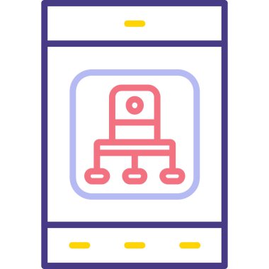 Akıllı telefon. Web simgesi basit tasarım