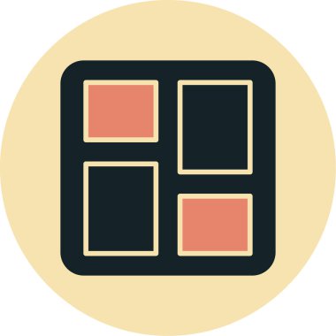 Web arayüzü tasarım simgesi, vektör illüstrasyonu