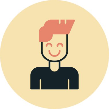 Adamım. Web simgesi basit illüstrasyon