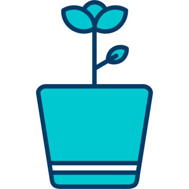 demlik vektör illüstrasyonunda bitki