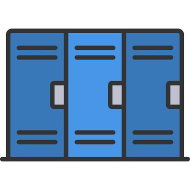 Dolap. Web simgesi basit illüstrasyon