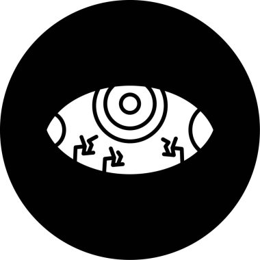 Göz simgesi vektör illüstrasyonu